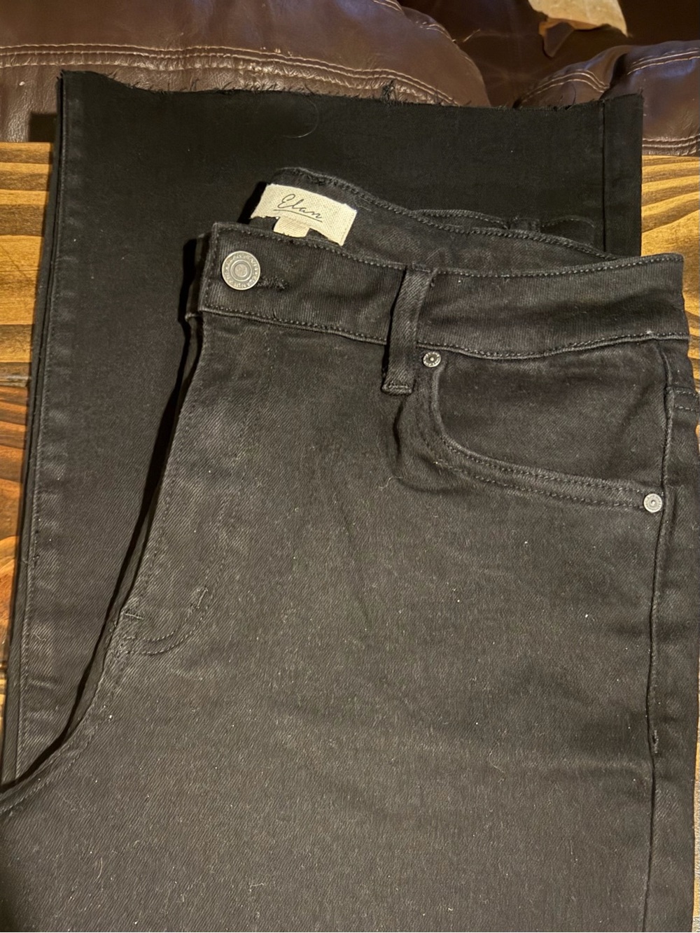 Elan Black Wide-Leg Jeans-never worn!